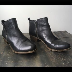 Leather ankle boots